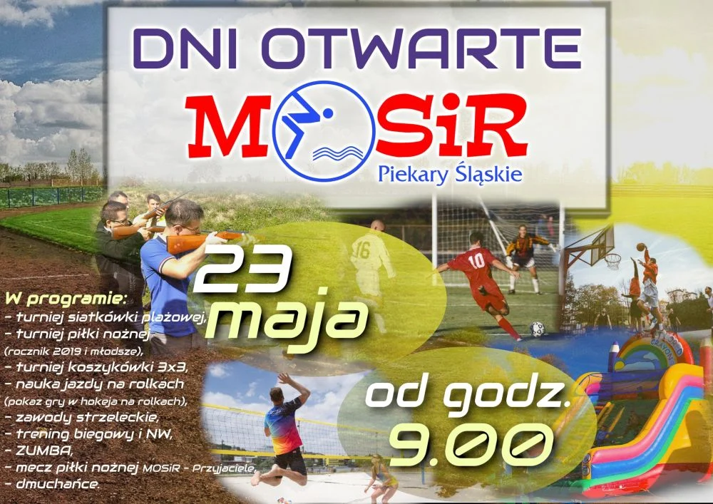 MOSiR w Piekarach Śląskich zaprasza na Dni Otwarte. Będą turnieje, treningi i atrakcje dla dzieci