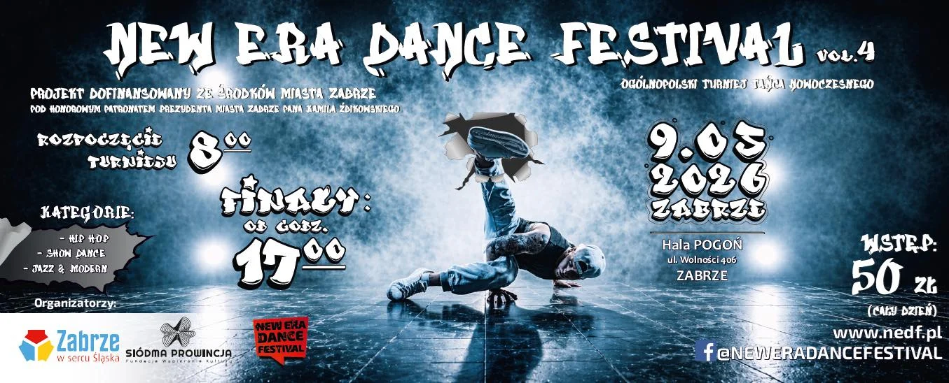 Tancerze z całej Polski przyjadą do Zabrza. NEW ERA DANCE FESTIVAL już 9 maja