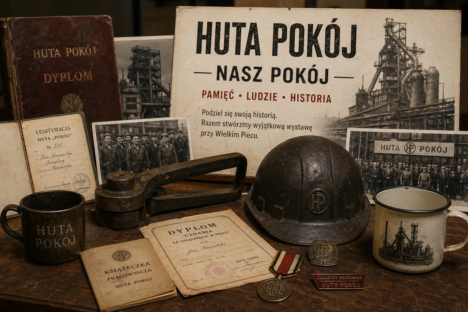 Historia Huty „Pokój” ukryta w domowych szufladach. Rudzianie mogą współtworzyć nową wystawę