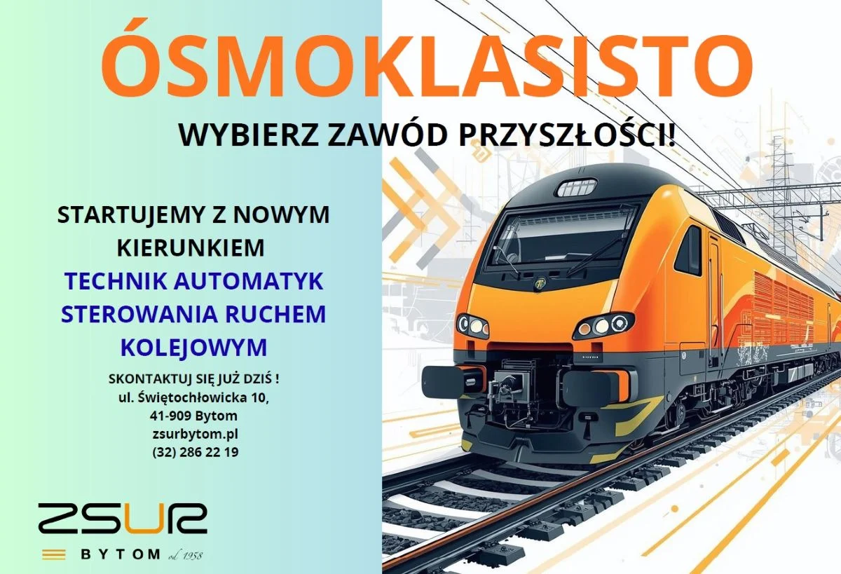 Szkoła w Łagiewnikach będzie kształcić przyszłych kolejarzy