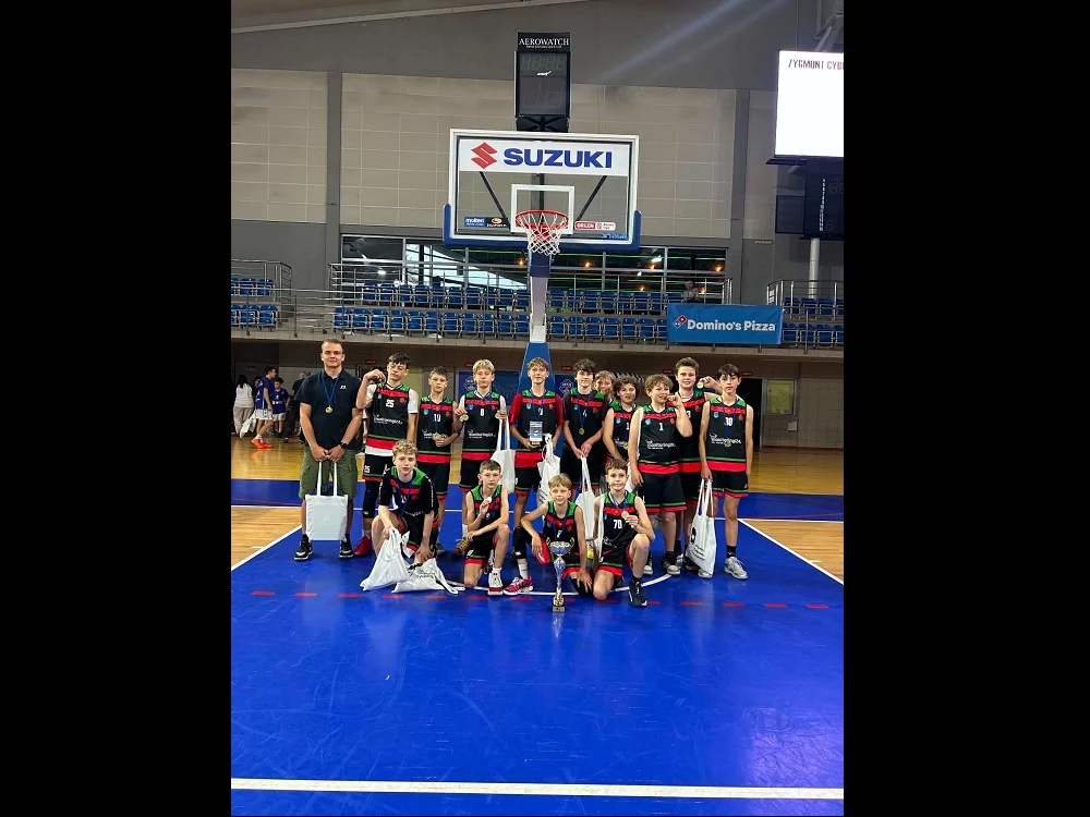 Koszykarze MOSM Tychy U13 o krok od triumfu. Do zwycięstwa zabrakło jednego punktu