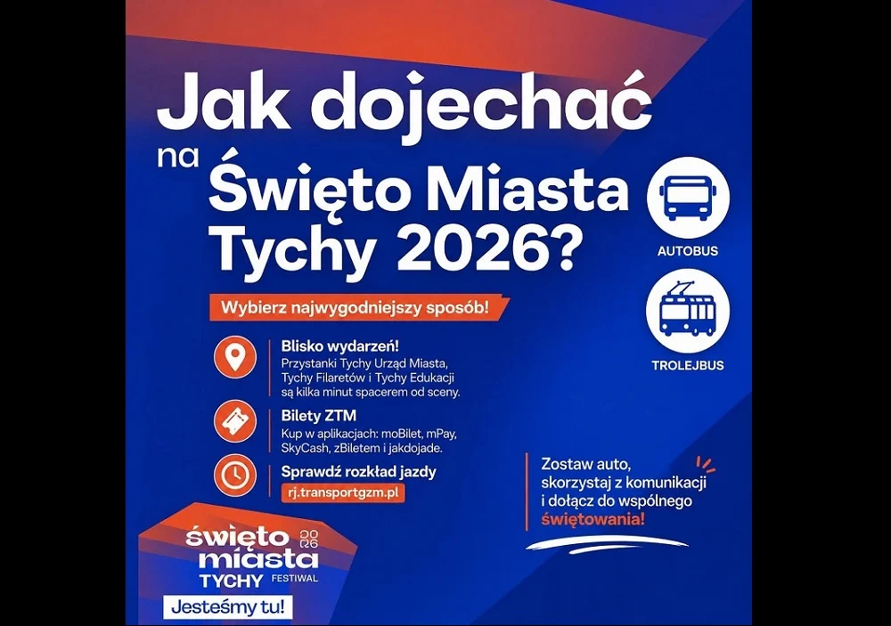 Święto Miasta Tychy 2026. Jak dojechać i gdzie zaparkować?