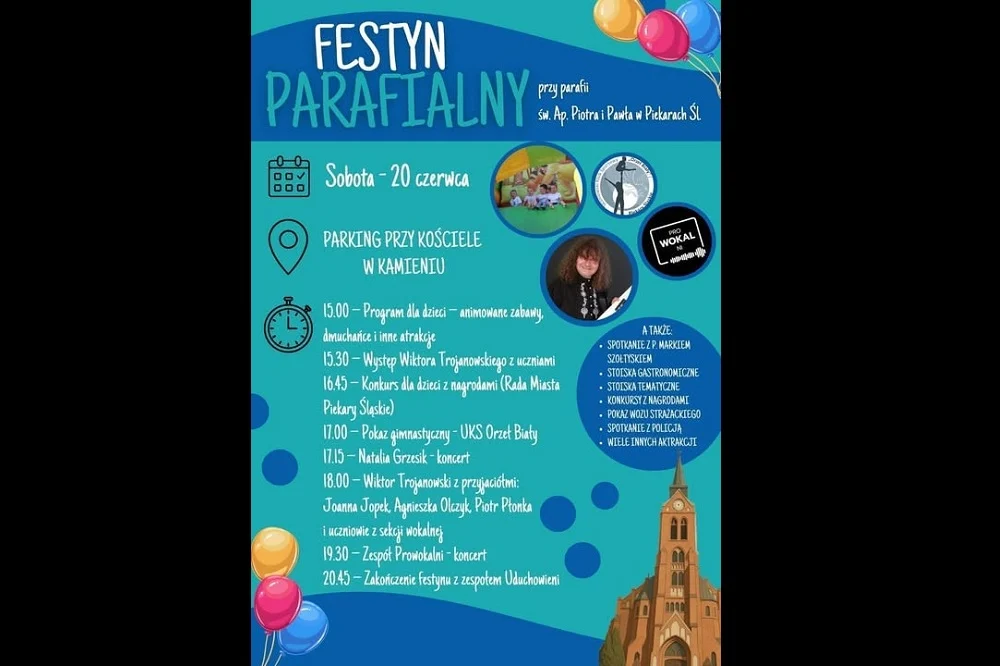Festyn Parafialny w Piekarach Śląskich. Będą koncerty, atrakcje dla dzieci i wspólna zabawa