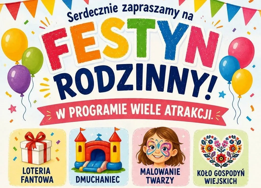 Festyn Rodzinny w Orzeszu-Zawadzie. Przedszkole Tęczowy Promyk zaprasza całe rodziny