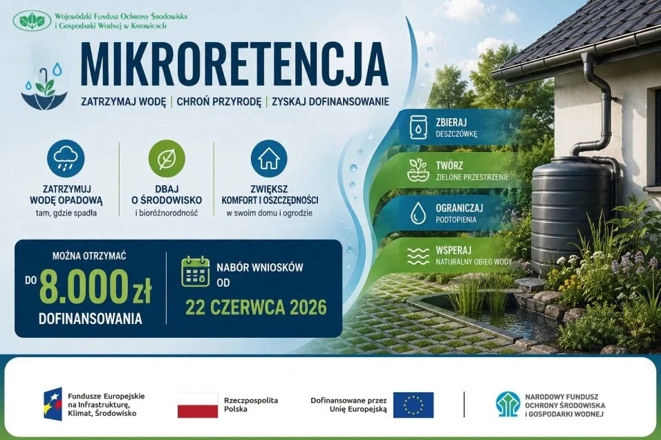 Nawet 8 000 zł na deszczówkę. Ruszył nabór w programie „Mikroretencja”
