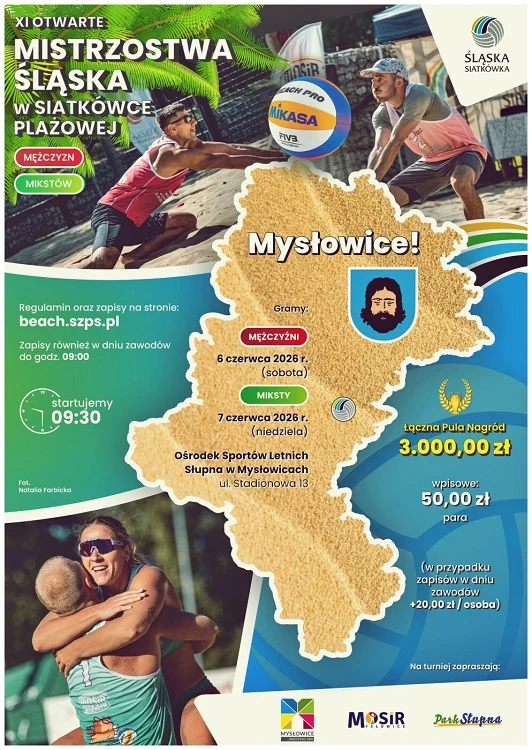 Siatkówka plażowa wraca do Parku Słupna. Przed nami eliminacje mistrzostw Śląska / fot. MOSiR Mysłowice