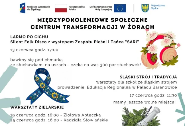 Folkowe silent disco, zioła i leśne kąpiele. W Żorach ruszają bezpłatne warsztaty
