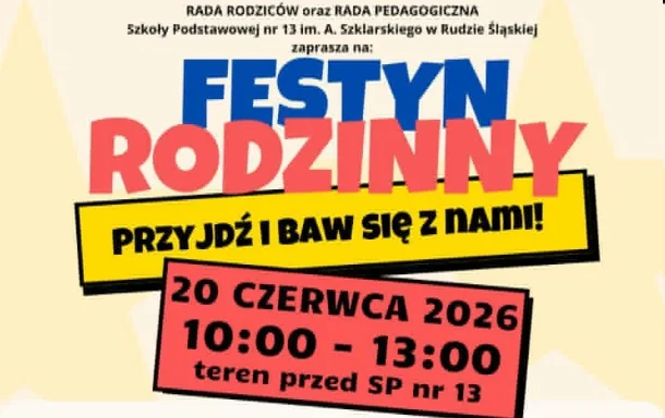 Festyn Rodzinny w SP nr 13 w Rudzie Śląskiej już 20 czerwca. Mecze, konkursy i atrakcje dla całych rodzin