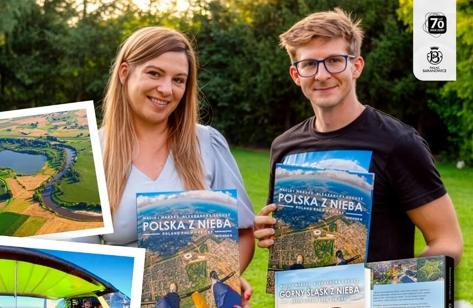 Górny Śląsk z lotu ptaka. Twórcy POLAND ON AIR odwiedzą Pałac Baranowice