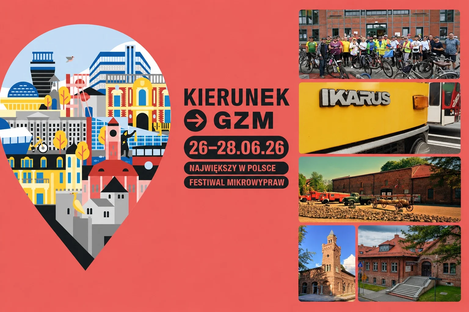 Kierunek GZM 2026 w Rudzie Śląskiej. Będą wycieczki, Ikarus, PRL i śląskie legendy