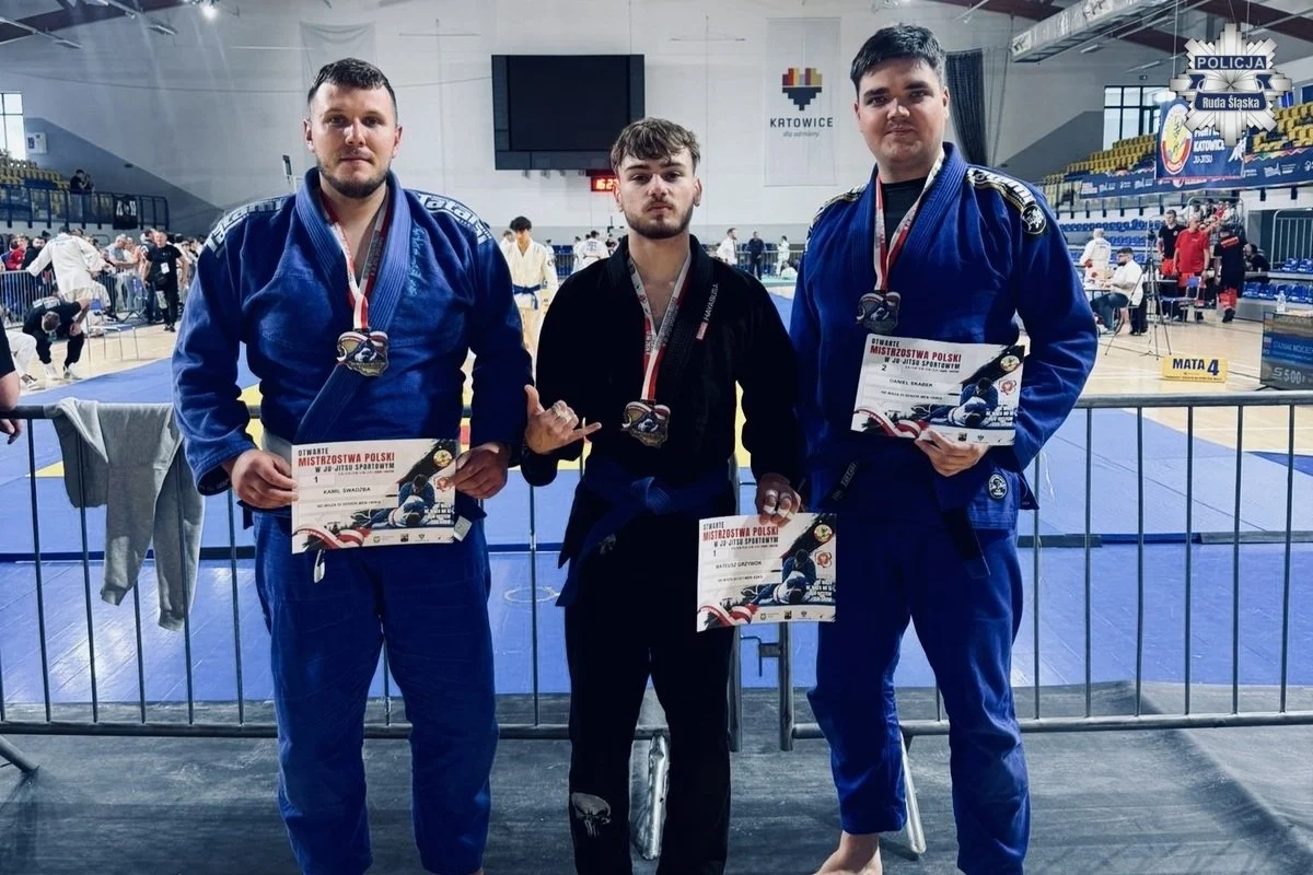 Rudzki policjant wicemistrzem Polski w Ju-Jitsu Sportowym / fot. KMP Ruda Śląska