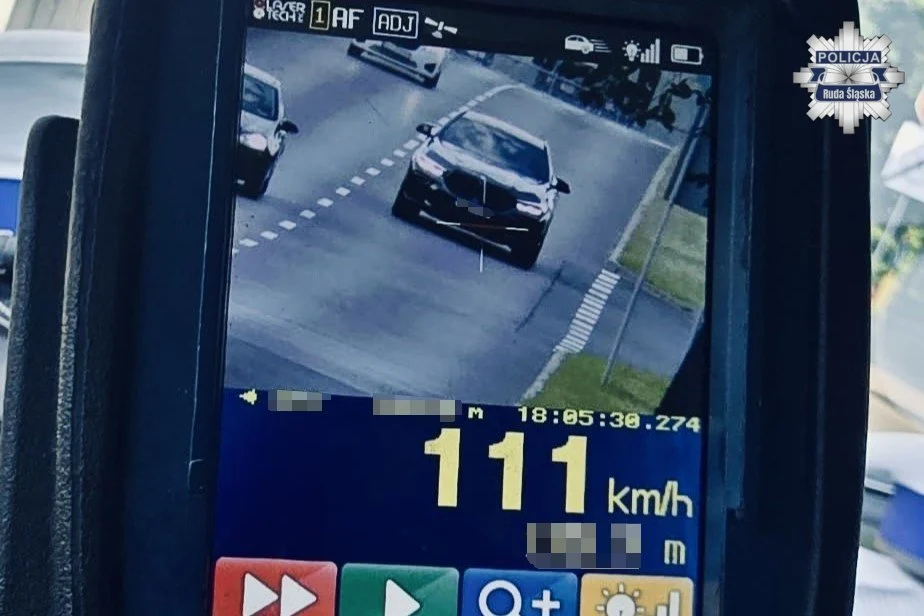 Ruda Śląska: Kolejny "pirat" na ul. 1 Maja. BMW miało 111 km/h na liczniku