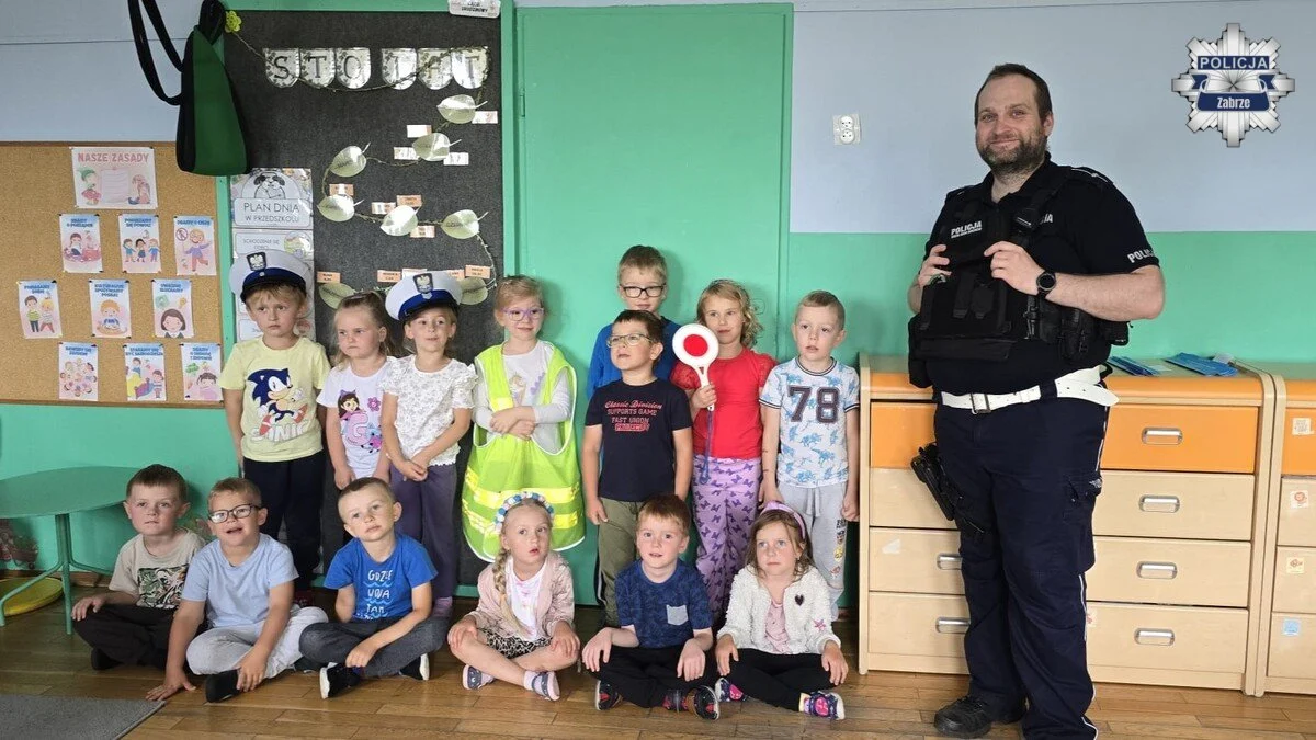 Małe mądre głowy – przedszkolaki z Zabrza pokazały, że znają zasady ruchu drogowego