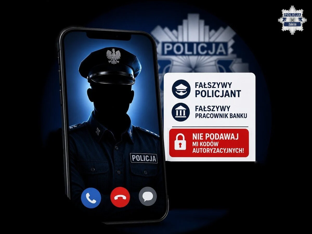 Zabrze: Oszustwo na policjanta na wideorozmowie. 32-latek stracił 55 tys. zł