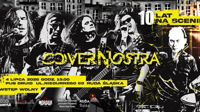 CoverNostra będzie świętować 10-lecie działalności w Druid Pub w Rudzie Śląskiej