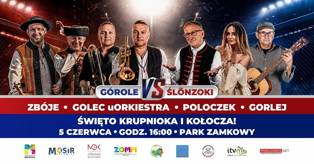 GÓROLE vs ŚLŌNZOKI w Mysłowicach! Wielkie muzyczne starcie już 5 czerwca