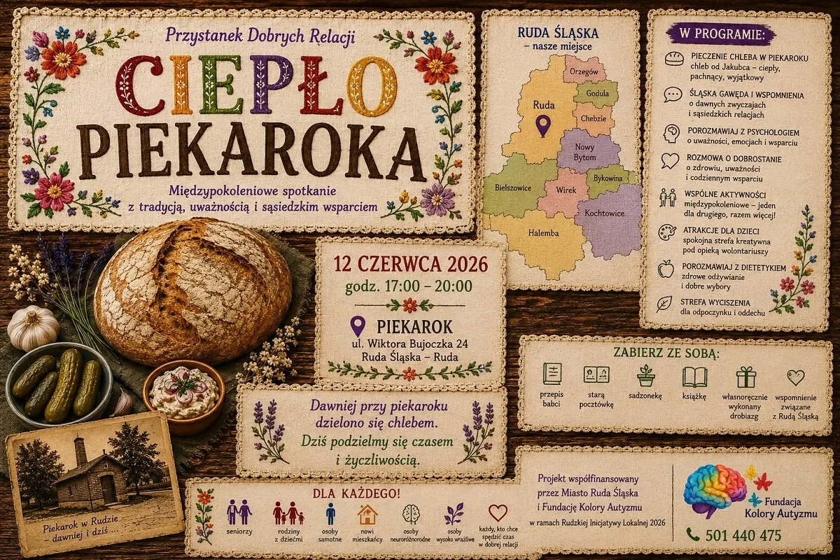 Fundacja Kolory Autyzmu zaprasza na spotkanie przy zabytkowym Piekaroku