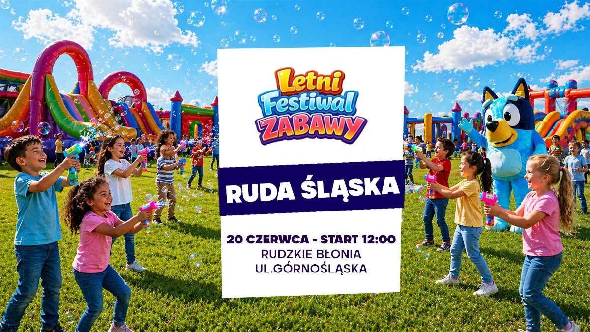Letni Festiwal Zabawy w Rudzie Śląskiej. Rodzinne atrakcje na Rudzkich Błoniach