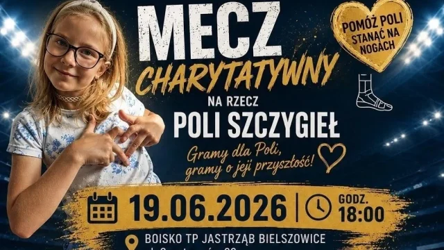 Mecz charytatywny na rzecz Poli Szczygieł