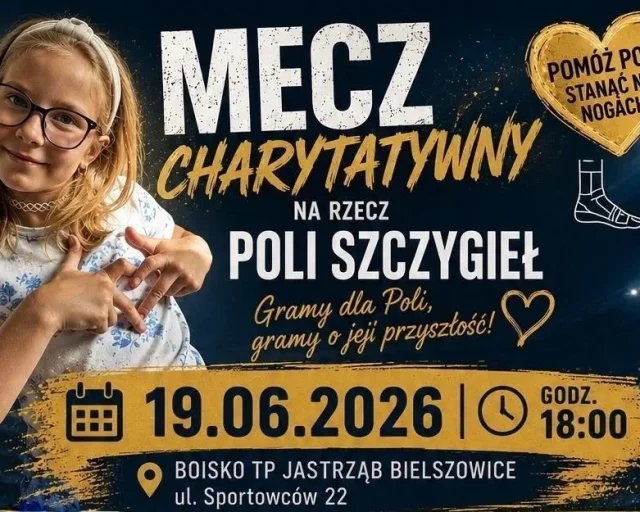 Mecz charytatywny na rzecz Poli Szczygieł