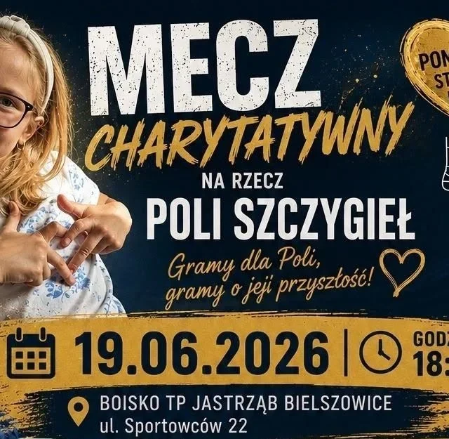Mecz charytatywny na rzecz Poli Szczygieł