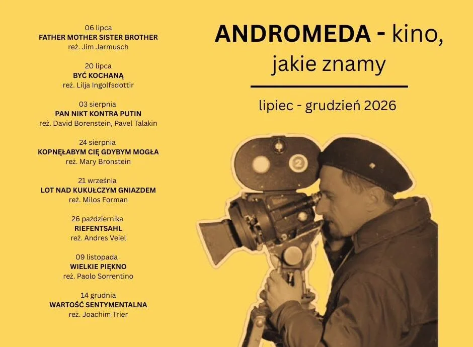 Darmowe seanse w Andromedzie. Znamy repertuar na najbliższe miesiące