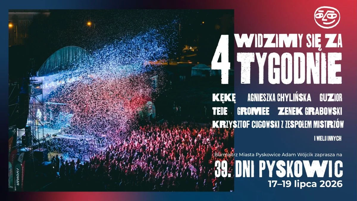 Trzy dni muzyki w Pyskowicach. Znamy gwiazdy Dni Pyskowic 2026