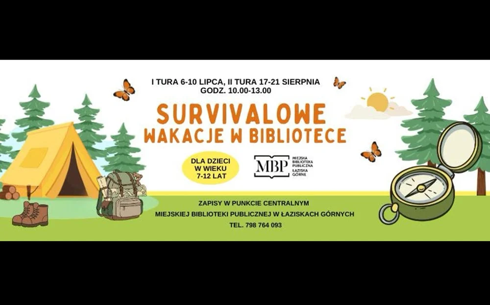 Wakacje inne niż zwykle. Biblioteka zaprasza dzieci na tydzień survivalu