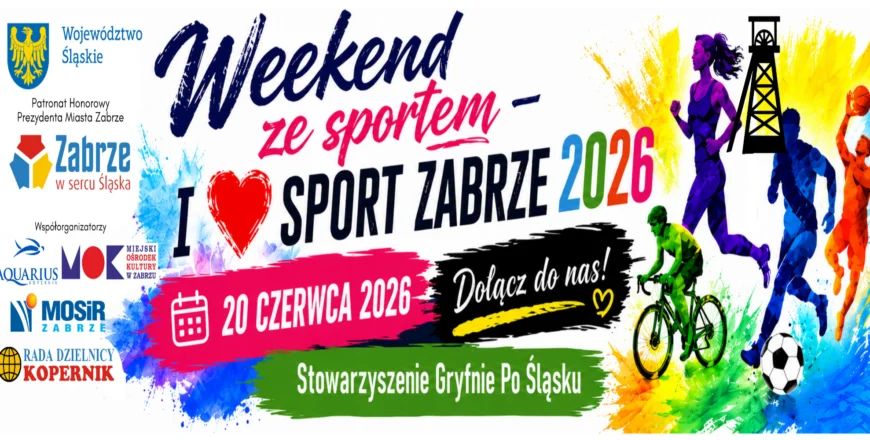 Weekend ze sportem – „I ❤️ SPORT ZABRZE 2026” już 20 czerwca!