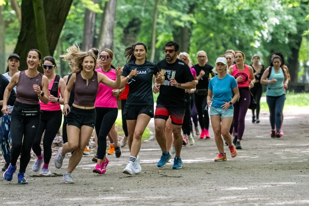Bytom pobiegł z mistrzynią. Joanna Tywczyńska poprowadziła wspólny trening / fot. UM Bytom