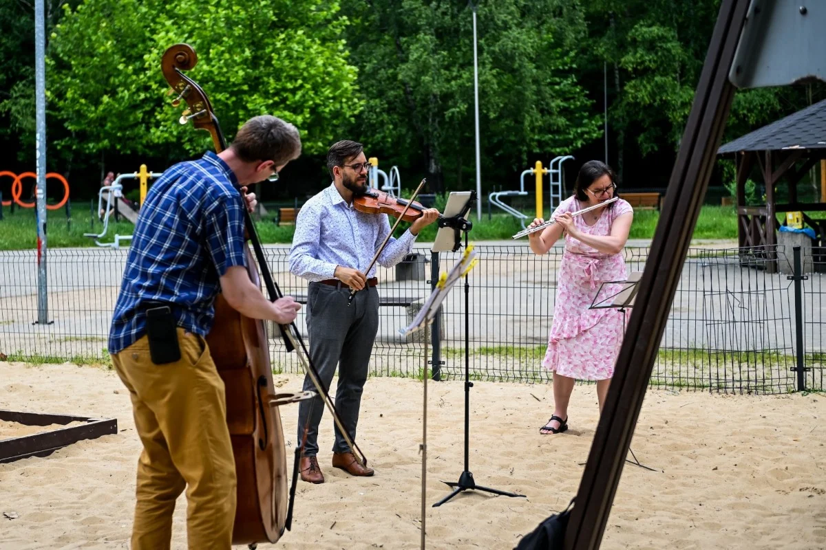 Muzyka klasyczna na placu zabaw w Bytomiu. Tak zabrzmiał „Bach w piach”