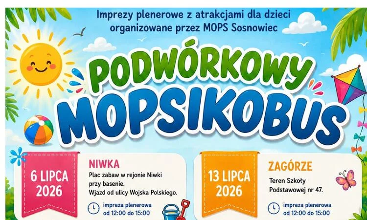 Podwórkowy MopsikoBus wraca do Sosnowca. Pierwszy przystanek na Niwce