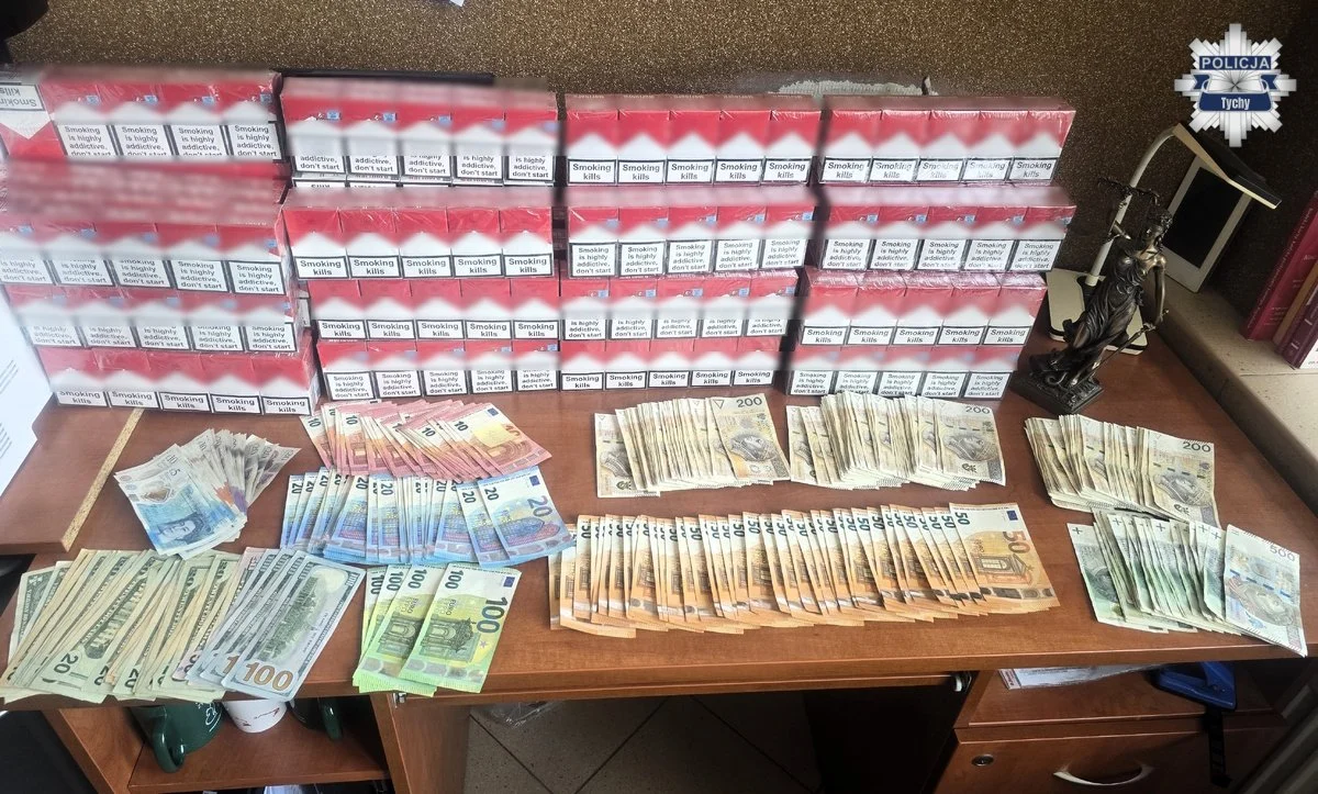 Ponad 143 tysiące nielegalnych papierosów. 50-latek zatrzymany przez tyskich policjantów