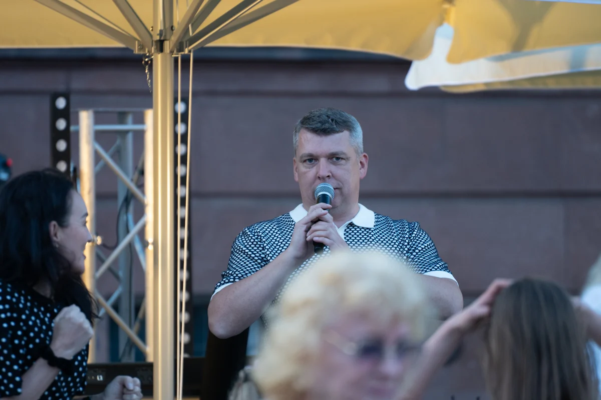 Rynek w Nowym Bytomiu zamienił się w parkiet. Tak Ruda Śląska świętowała Święto Herbu / fot. Marek Faber