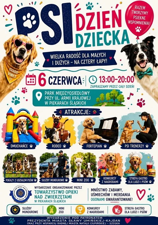 Psi Dzień Dziecka w Piekarach Śląskich. Darmowe atrakcje i widowiskowy pokaz flyballu / fot. UM Piekary Śląskie