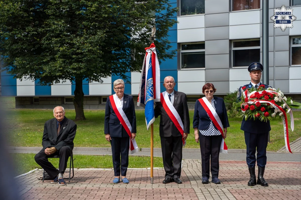 Śląska Policja oddała hołd swojej historii. W Katowicach uczczono 104. rocznicę /fot. Śląska Policja