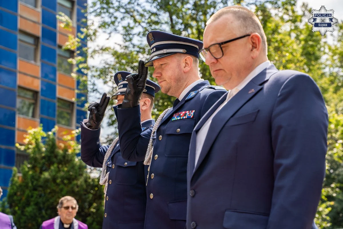 Śląska Policja oddała hołd swojej historii. W Katowicach uczczono 104. rocznicę /fot. Śląska Policja