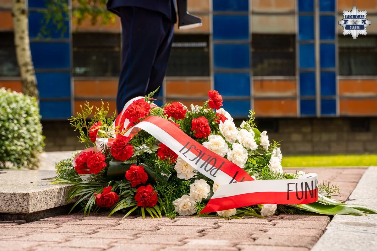 Śląska Policja oddała hołd swojej historii. W Katowicach uczczono 104. rocznicę /fot. Śląska Policja