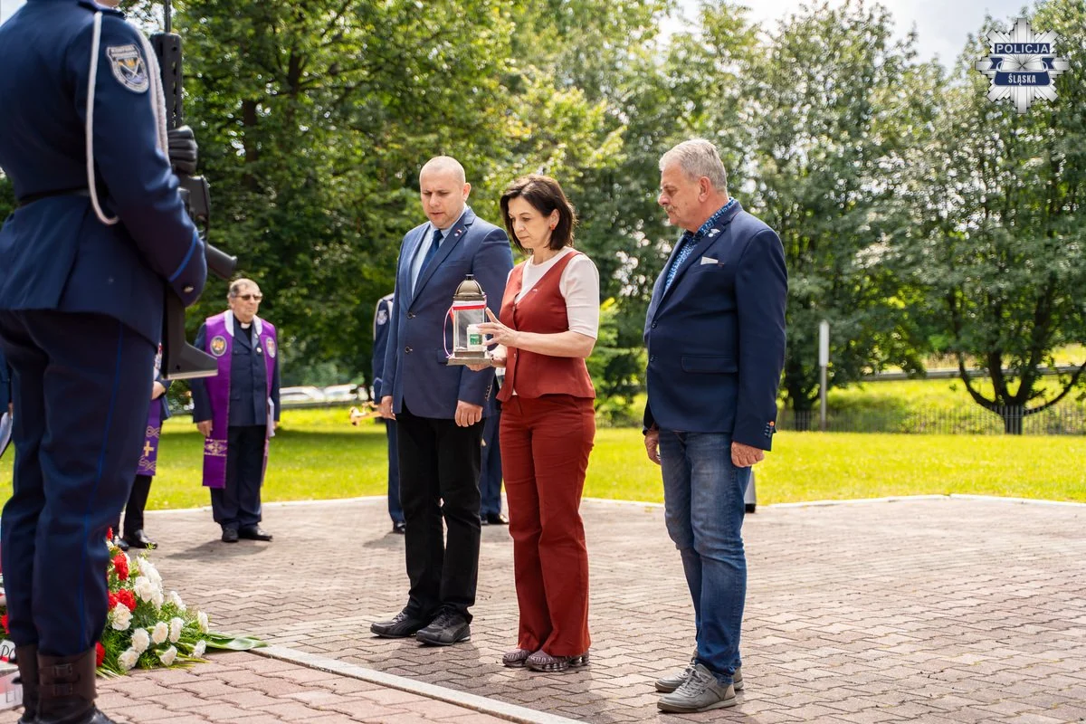 Śląska Policja oddała hołd swojej historii. W Katowicach uczczono 104. rocznicę /fot. Śląska Policja