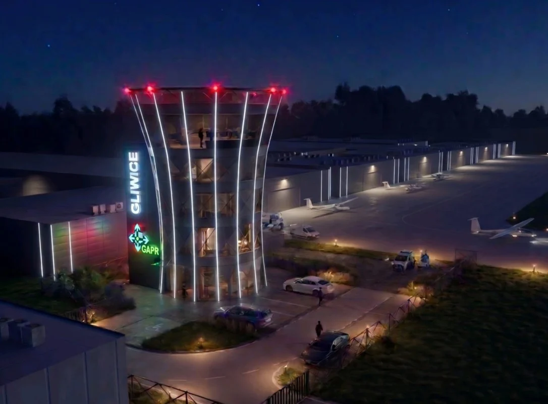 Nowa wieża kontroli lotów dla Lotniska Gliwice. Powstał projekt, który może stać się nowym symbolem miasta