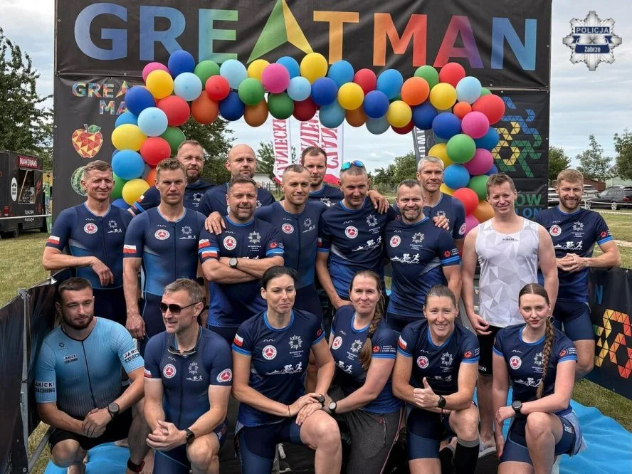 Zabrzański policjant mistrzem triathlonu. Jordan Kowalczyk najlepszy wśród funkcjonariuszy