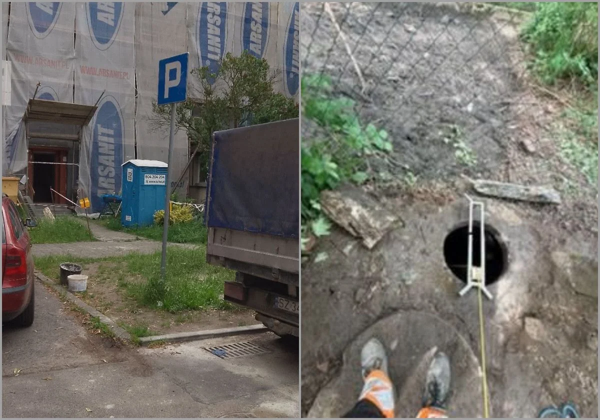 Beton i zaprawa w ulicznych wpustach. Tak mogą powstawać zalewiska w Zabrzu