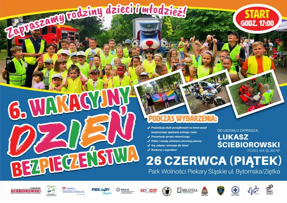 Wakacyjny Dzień Bezpieczeństwa w Szarleju. Będą pokazy, konkursy i atrakcje dla dzieci