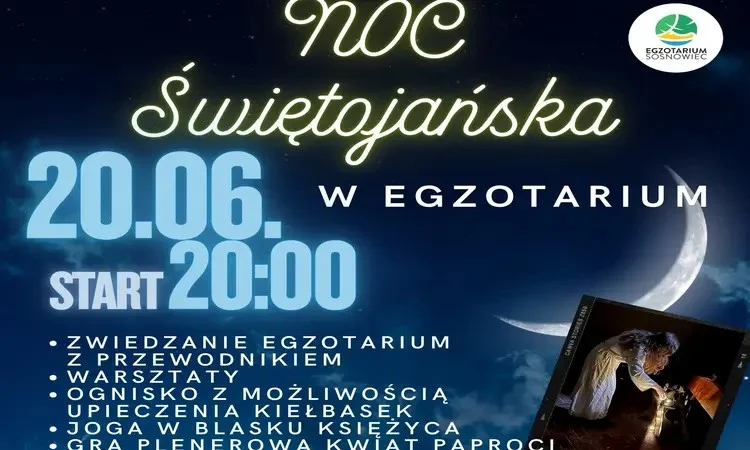 Magiczna noc w Sosnowcu. Egzotarium zaprasza na Noc Świętojańską