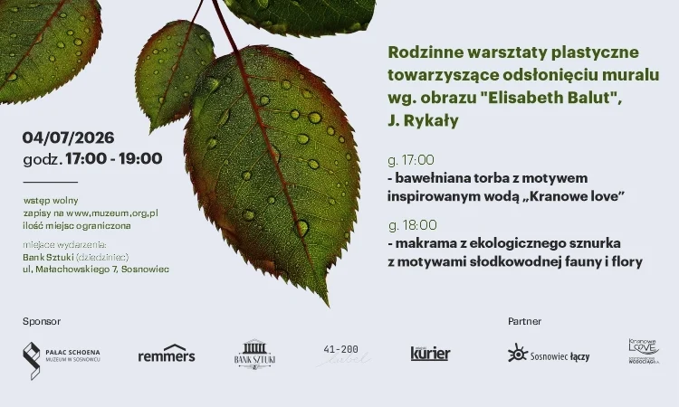 Nowy mural w centrum Sosnowca. Będą bezpłatne warsztaty dla rodzin