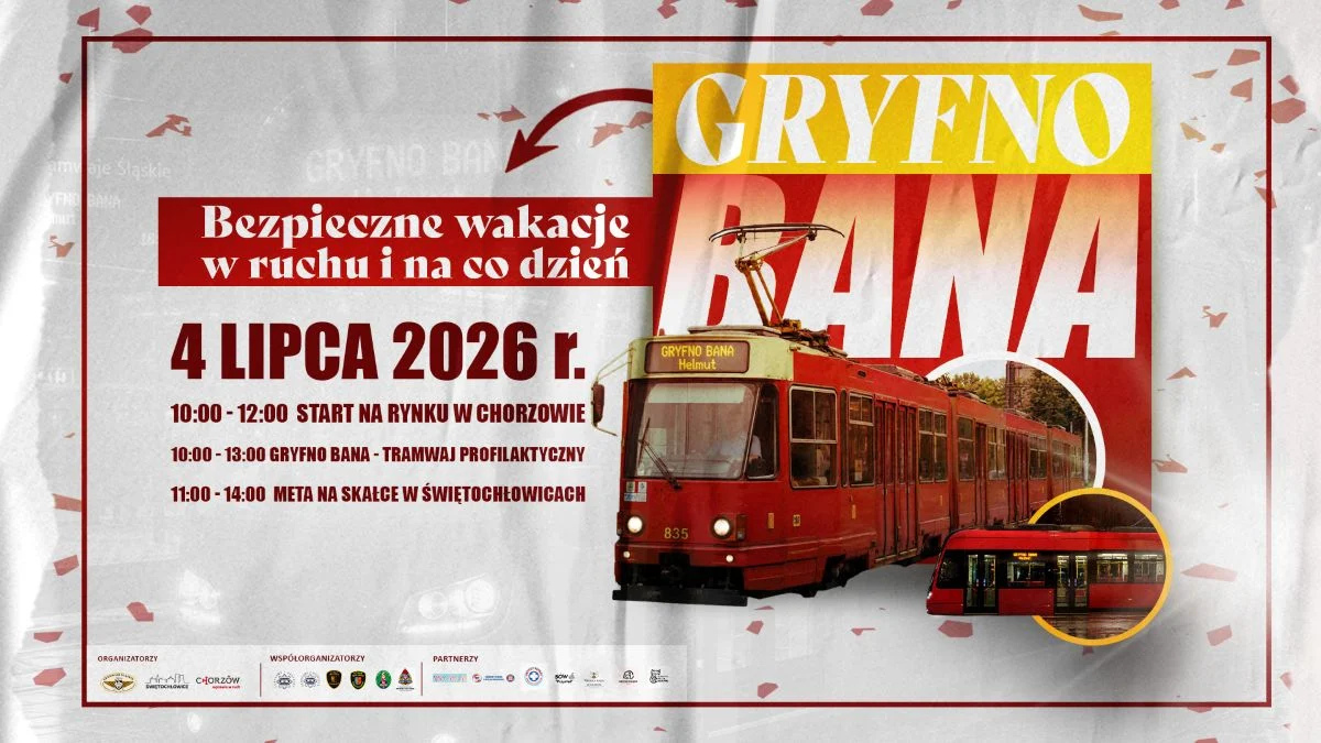 Gryfno Bana wraca! Tramwaj Profilaktyczny ruszy z Chorzowa, finał na Skałce