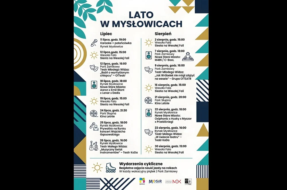 Lato w Mysłowicach pełne atrakcji. Sprawdź, co będzie się działo w lipcu i sierpniu