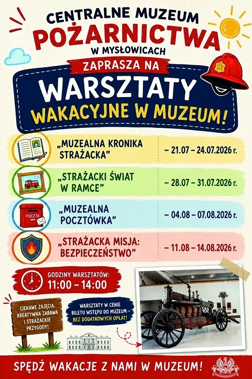 Strażackie przygody na wakacje. CMP zaprasza dzieci na warsztaty / fot. CMP