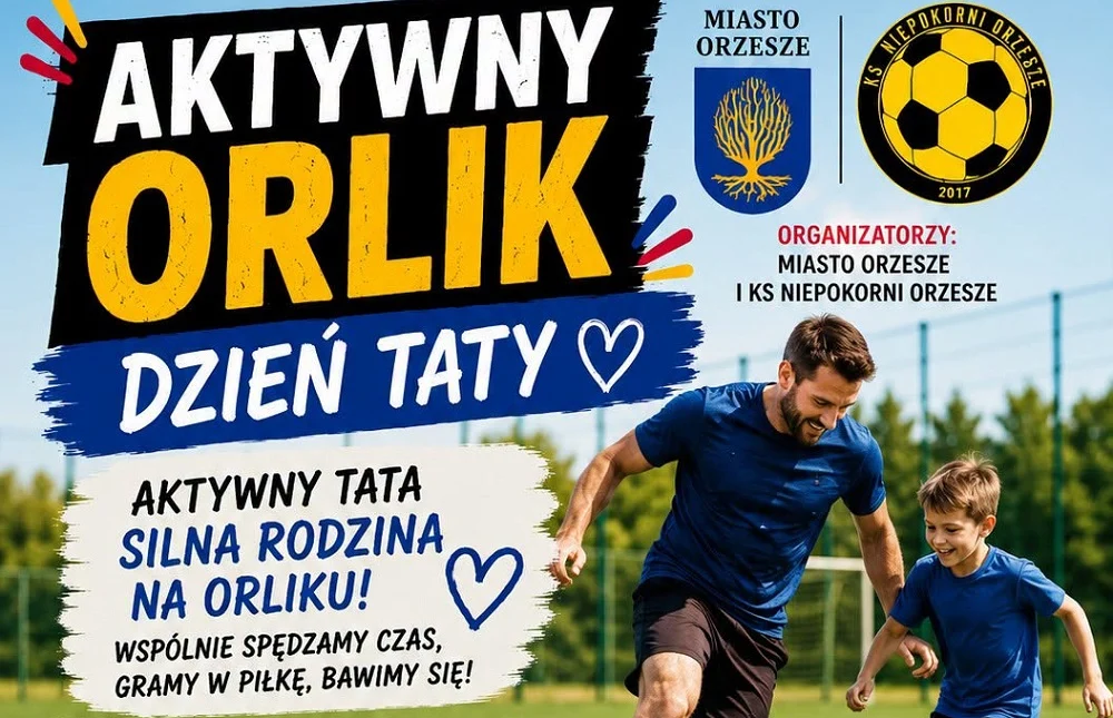 Ojcowie i dzieci zmierzą się na boisku. Piłkarskie wyzwanie w Orzeszu