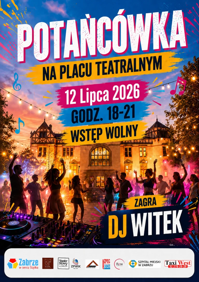 Potańcówka na Placu Teatralnym w Zabrzu / fot. UM Zabrze